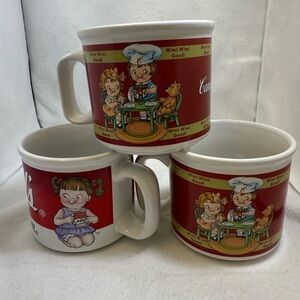 Three Collectable Vintage Campbell's Soup mug,  1998,